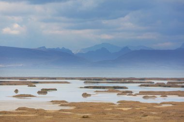 Cordillera Blanca 'da güzel dağlar, Peru, Güney Amerika