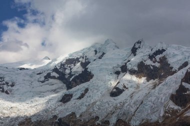 Cordillera Blanca, Peru, Güney Amerika 'daki güzel dağ manzaraları