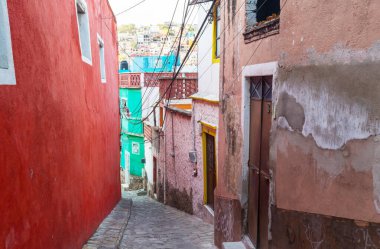 Meksika 'nın ünlü şehri Guanajuato' nun güzel manzarası.