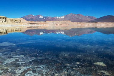Atacama Çölü, Kuzey Şili 'deki güzel doğal manzaralar.