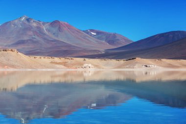 Atacama Çölü, Kuzey Şili 'deki güzel doğal manzaralar.