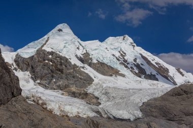 Cordillera Blanca, Peru, Güney Amerika 'daki güzel dağ manzaraları