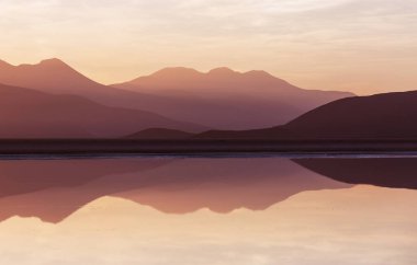 Atacama Çölü, Kuzey Şili 'deki güzel doğal manzaralar.
