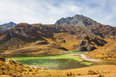 Cordillera Blanca 'da güzel dağlar, Peru, Güney Amerika