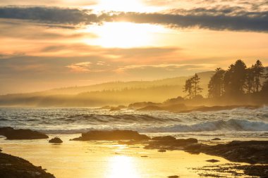 Doğal arkaplan için deniz batımı
