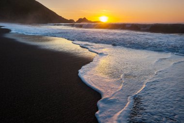 Doğal arkaplan için deniz batımı