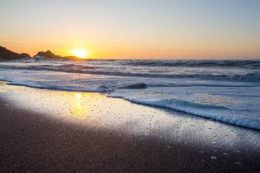 Doğal arkaplan için deniz batımı