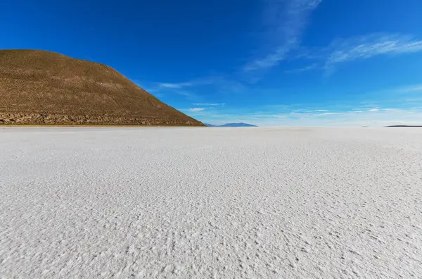 Salar Uyuni Bolivia Largest Salt Flat World Unusual Landscape Nature — Stock Photo, Image