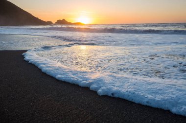 Doğal arkaplan için deniz batımı