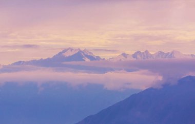 Cordillera Blanca, Peru, Güney Amerika 'daki güzel dağ manzaraları