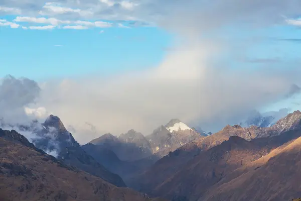 Beau Paysage Montagneux Dans Les Andes Les Cordillères Sud Pérou — Photo