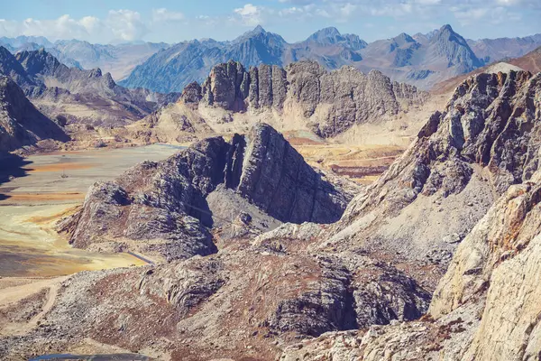 Красивый Горный Ландшафт Андах Южной Кордильеры Перу — стоковое фото