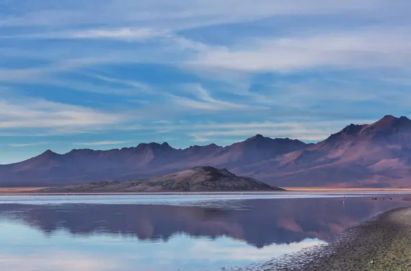 Όμορφα Φυσικά Τοπία Στην Έρημο Ατακάμα Βόρεια Χιλή — Φωτογραφία Αρχείου