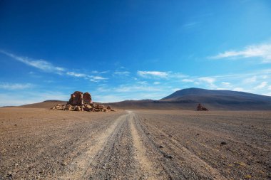 Atakama Çölü, Şili, Güney Amerika 'da dramatik bir sahne.