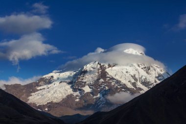 Cordillera Blanca, Peru, Güney Amerika 'daki güzel dağ manzaraları