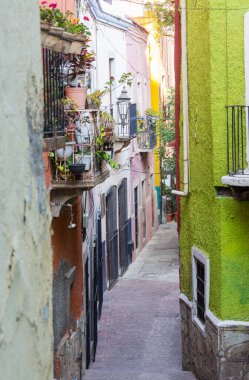 Meksika 'nın ünlü şehri Guanajuato' nun güzel manzarası.