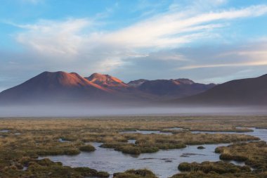 Atacama Çölü, Kuzey Şili 'deki güzel doğal manzaralar.