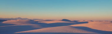 White Sands Ulusal Anıtı, New Mexico, ABD 'de alışılmadık doğal manzaralar