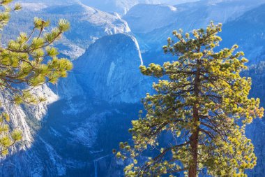 Beautiful Yosemite National Park landscapes, California clipart