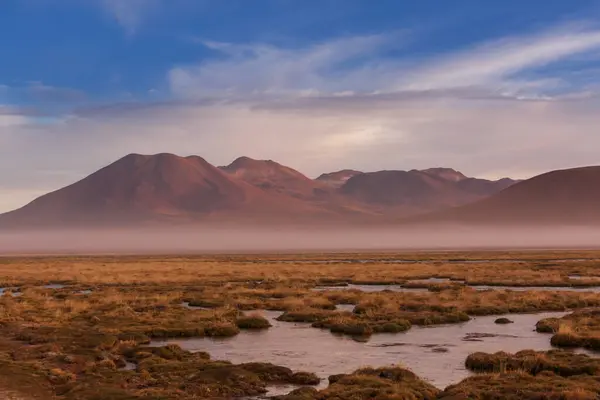 Όμορφα Φυσικά Τοπία Στην Έρημο Ατακάμα Βόρεια Χιλή — Φωτογραφία Αρχείου
