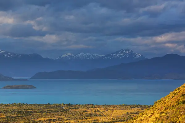 Generale Carrera Lake Carretera Austral Patagonia Cile Bellissimi Paesaggi Naturali — Foto Stock