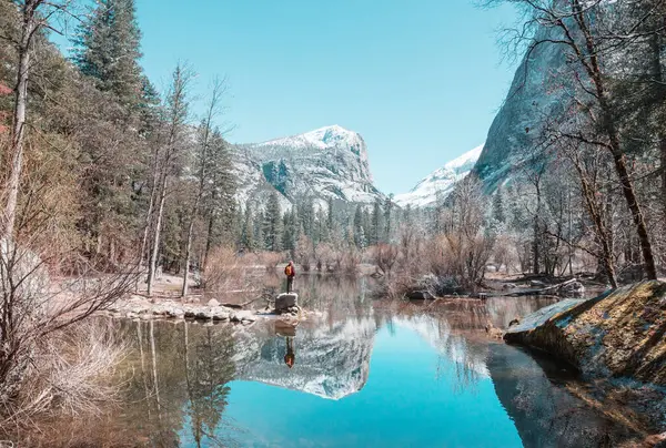 Beautiful Yosemite Landscapes Searly Spring Season — Stock Photo, Image
