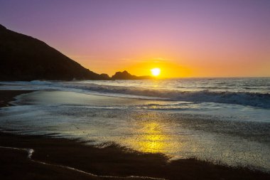 Doğal arkaplan için deniz batımı