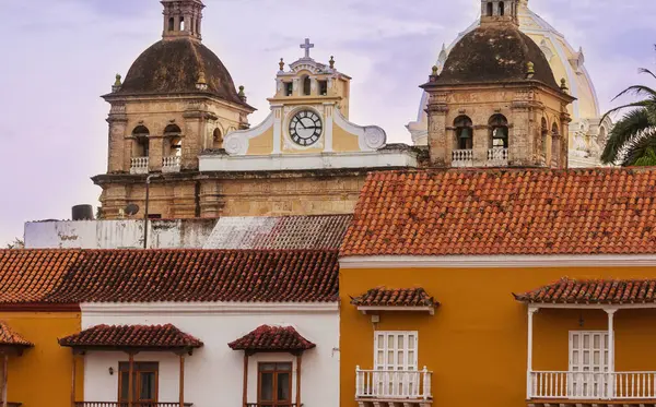 Blick Auf Die Antike Stadt Cartagena Indias Kolumbien Stockbild