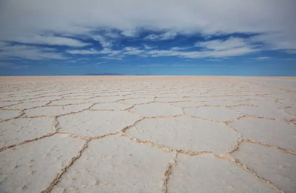 Unusual Deserted Landscaprs Salar Uyuni Bolivia South America — Stock Photo, Image