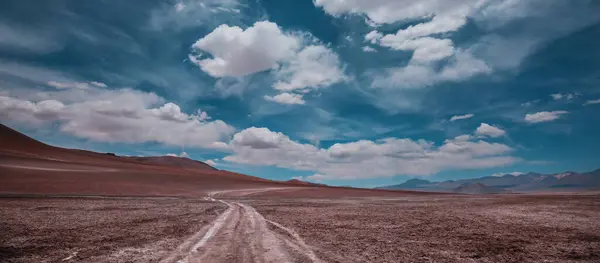 Δραματική Σκηνή Στην Έρημο Ατακάμα Χιλή Νότια Αμερική Εικόνα Αρχείου