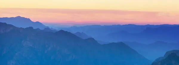 mountain silhouette at sunrise in Bolivia, South America