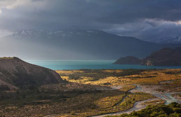 Beautiful Mountain Landscapes Carretera Austral Patagonia South Chile — Stock Photo, Image