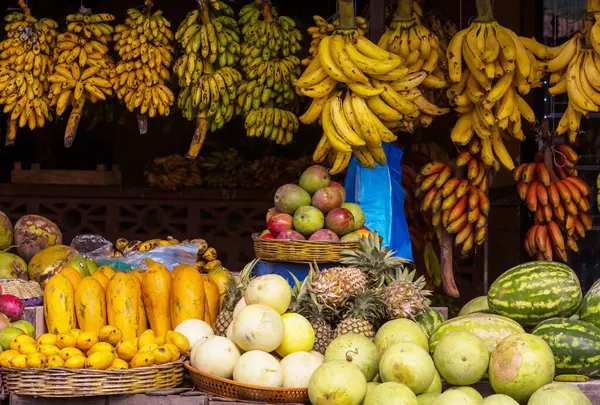 Αγορά Φρούτων Στο Δρόμο Εικόνα Αρχείου