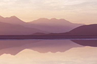 Atacama Çölü, Kuzey Şili 'deki güzel doğal manzaralar.