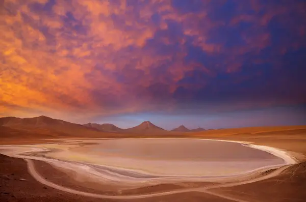 Belas Paisagens Naturais Deserto Atacama Norte Chile Fotos De Bancos De Imagens