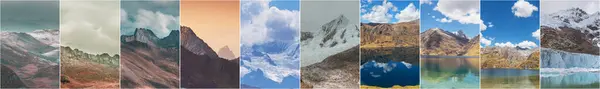 Cordillera Landscapes Collage Stockafbeelding