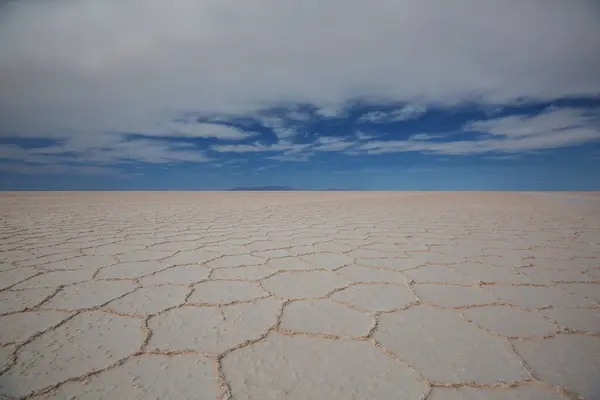 Незвичайні Пустельні Пейзажі Салар Ууні Болівія Південна Америка Стокове Зображення
