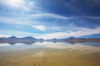 Atacama Çölü, Kuzey Şili 'deki güzel doğal manzaralar.