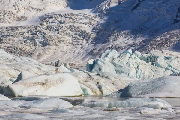Icebergs Innsjøen Høye Patagonia Fjell Argentina Sør Amerika stockfoto
