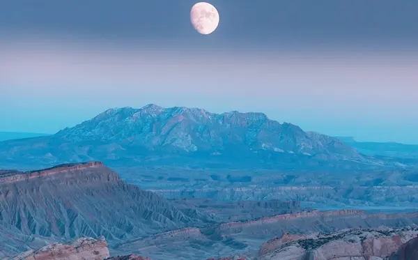 Sandsteinsformasjoner Utah Usa Vakre Uvanlige Landskap stockbilde