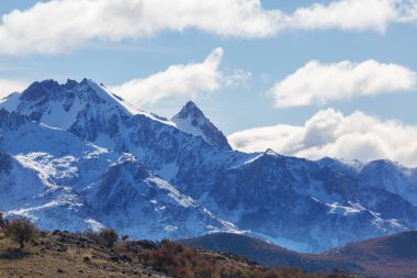 Güney Arjantin 'deki Patagonya manzaraları. Güzel doğal manzaralar..
