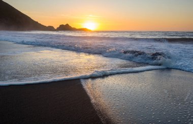 Doğal arkaplan için deniz batımı