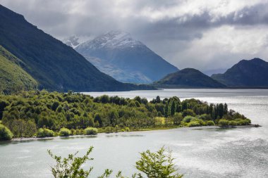 Carretera Austral, Patagonya, Güney Şili boyunca güzel dağ manzaraları