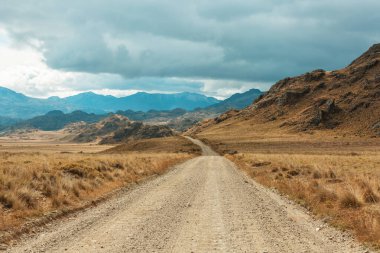 Carretera Austral, Patagonya, Güney Şili boyunca güzel dağ manzaraları