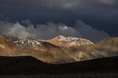 Valle Hermosa 'daki inanılmaz dağ manzaraları, Arjantin, Güney Amerika
