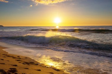 Doğal arkaplan için deniz batımı