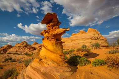 Vermillion Cliffs Vahşi Doğa Bölgesi, Utah ve Arizona 'dan Çakal Buttes.