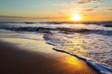 Doğal arkaplan için deniz batımı