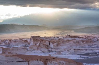 Kuzey Arjantin 'in fantastik manzaraları. Güzel, ilham verici doğal manzaralar. Campo de Piedra Pomez Antofagasta de la Sierra yakınlarında, Puna.