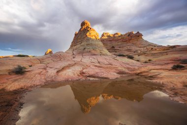 Vermillion Cliffs Vahşi Doğa Bölgesi, Utah ve Arizona 'dan Çakal Buttes.
